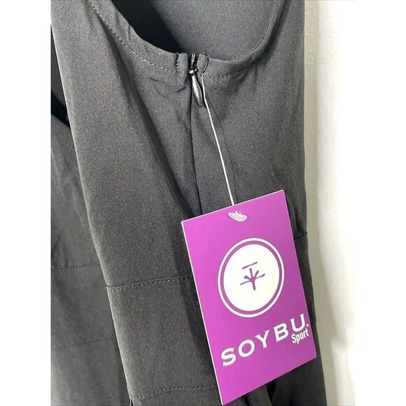 Soybu Sport Womens Dress Size XS Black Casual Sleeveless Athletic w/Pockets-NEW - Picture 4 of 6